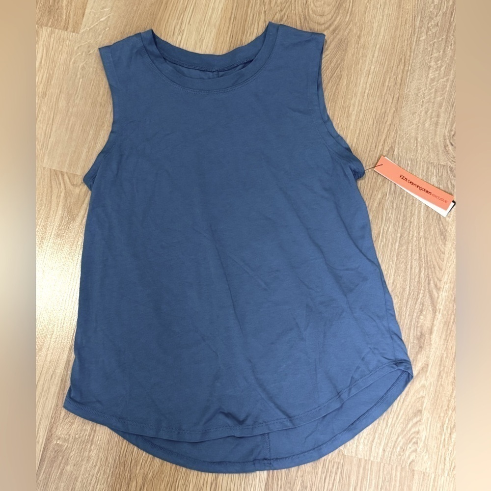 AQUA ATHLETICS BLOOMINGDALE'S Muscle Tee Basics Coronet Blue NWT